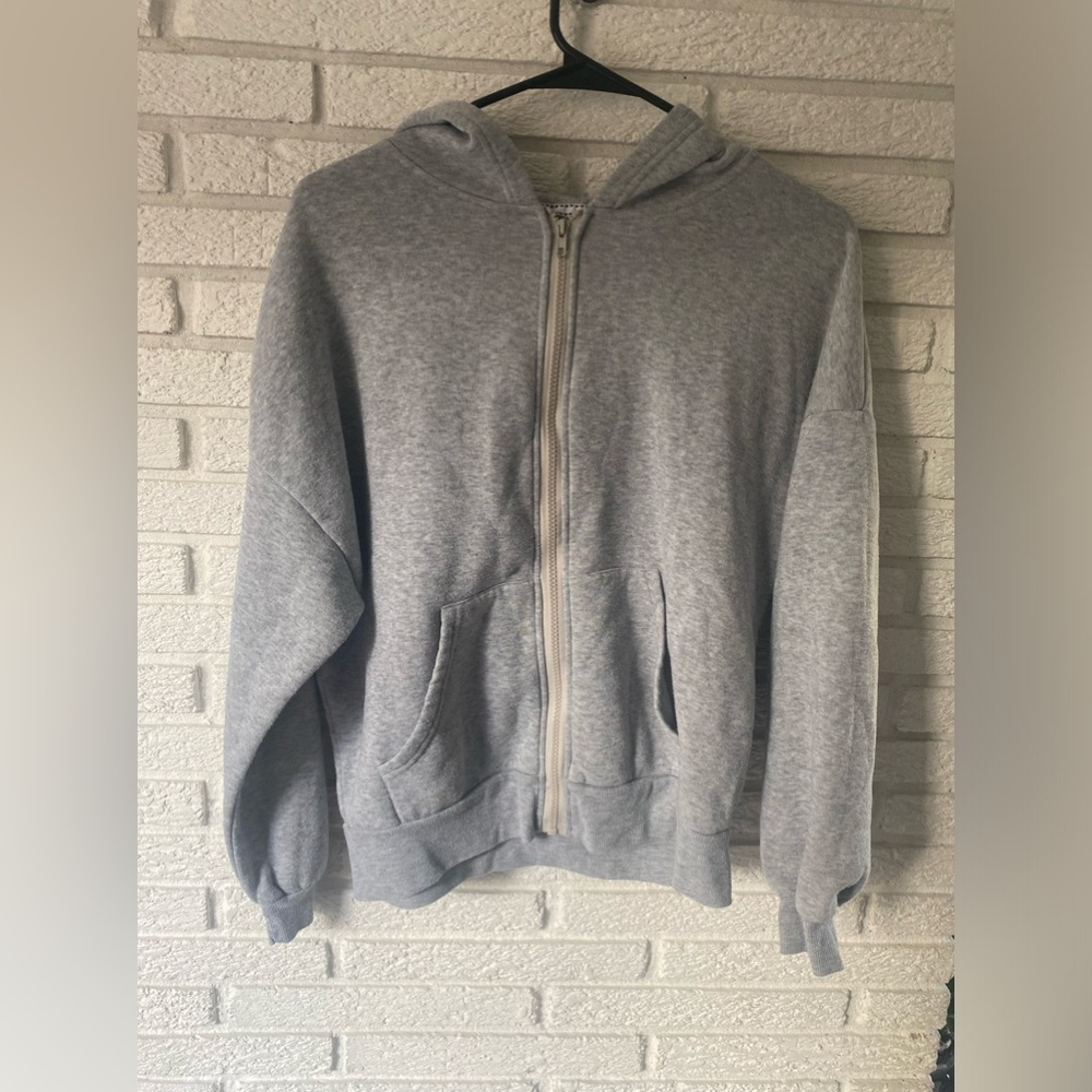 SHEIN GRAY ZIP UP JACKET